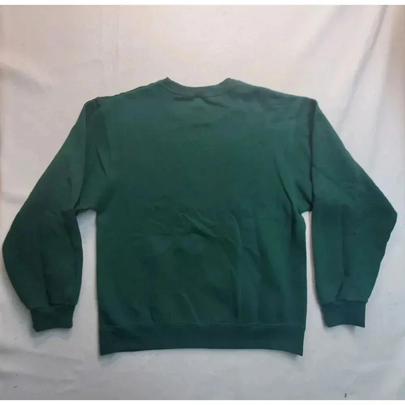 Merry Christmas I'm Durnk Mens Sweater Green Medium Pullover Jerzees NuBlend Fun - Picture 11 of 12